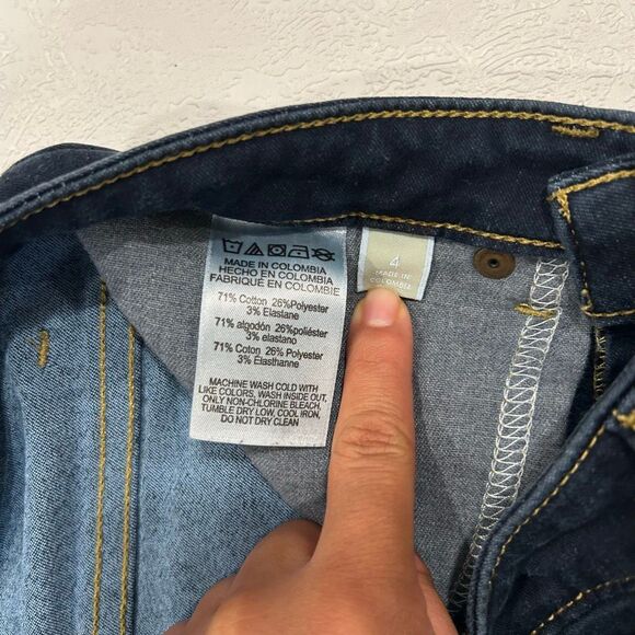 Michael Kors Dark Wash Skinny Jeans Women’s Size 4 Mid Rise Stretch Denim - Picture 4 of 7